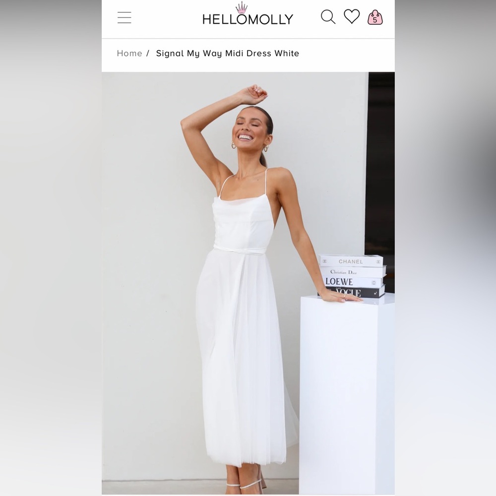 Hello Molly “Signal My Way Midi”, white.